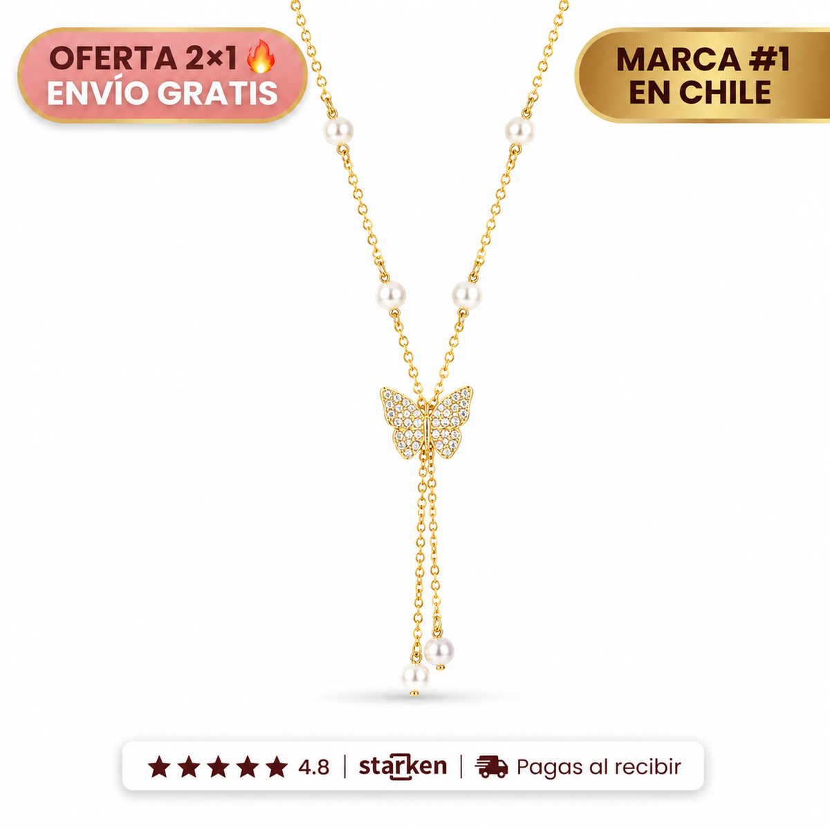 Collar Mariposa — Para Llevar Cerca a Quien Nunca se Fue
