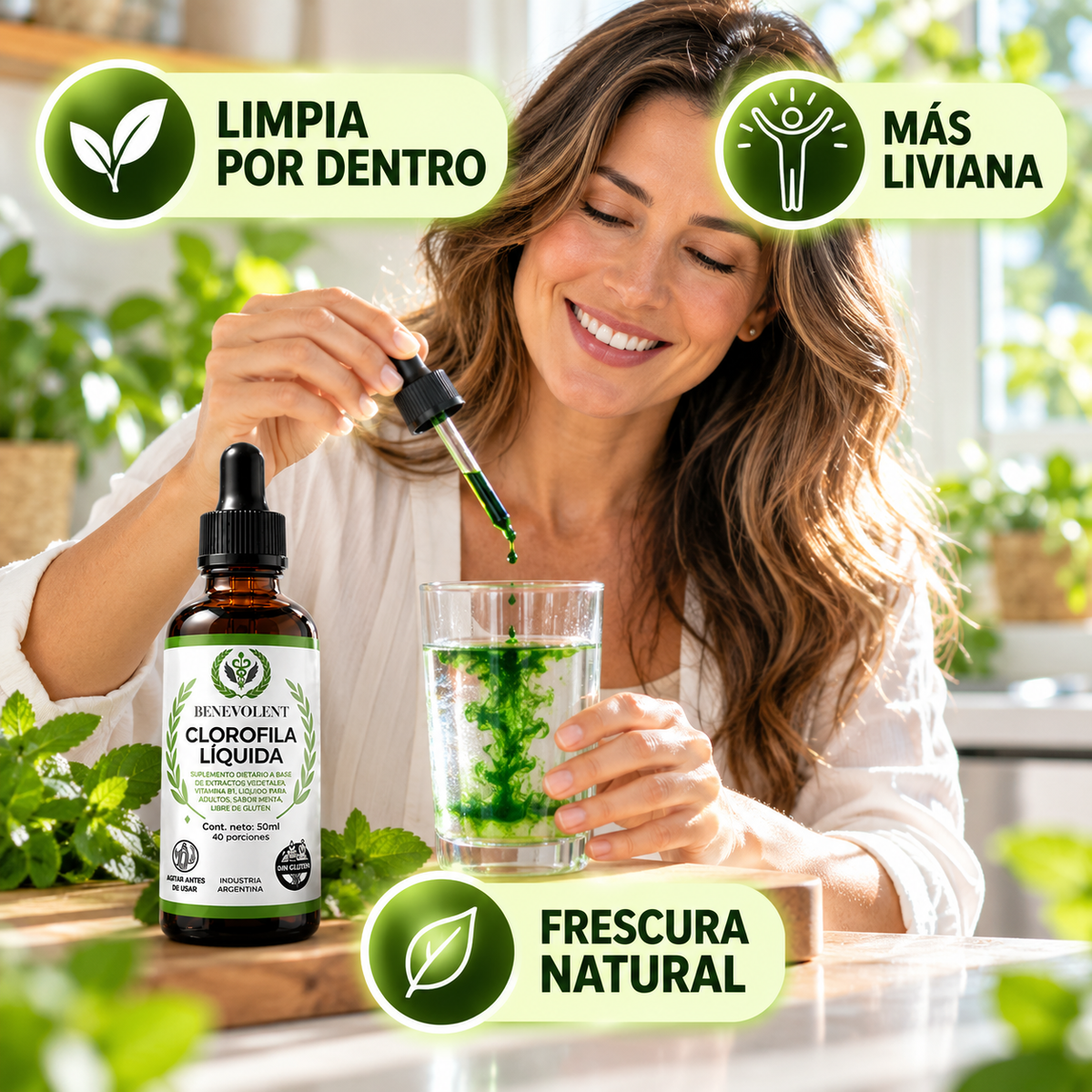Clorofila Líquida Natural · Limpia Desde Adentro