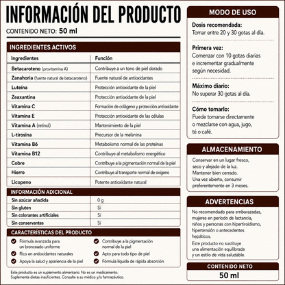 Gotas Bronceadoras Naturales – El Bronceado Que Se Bebe