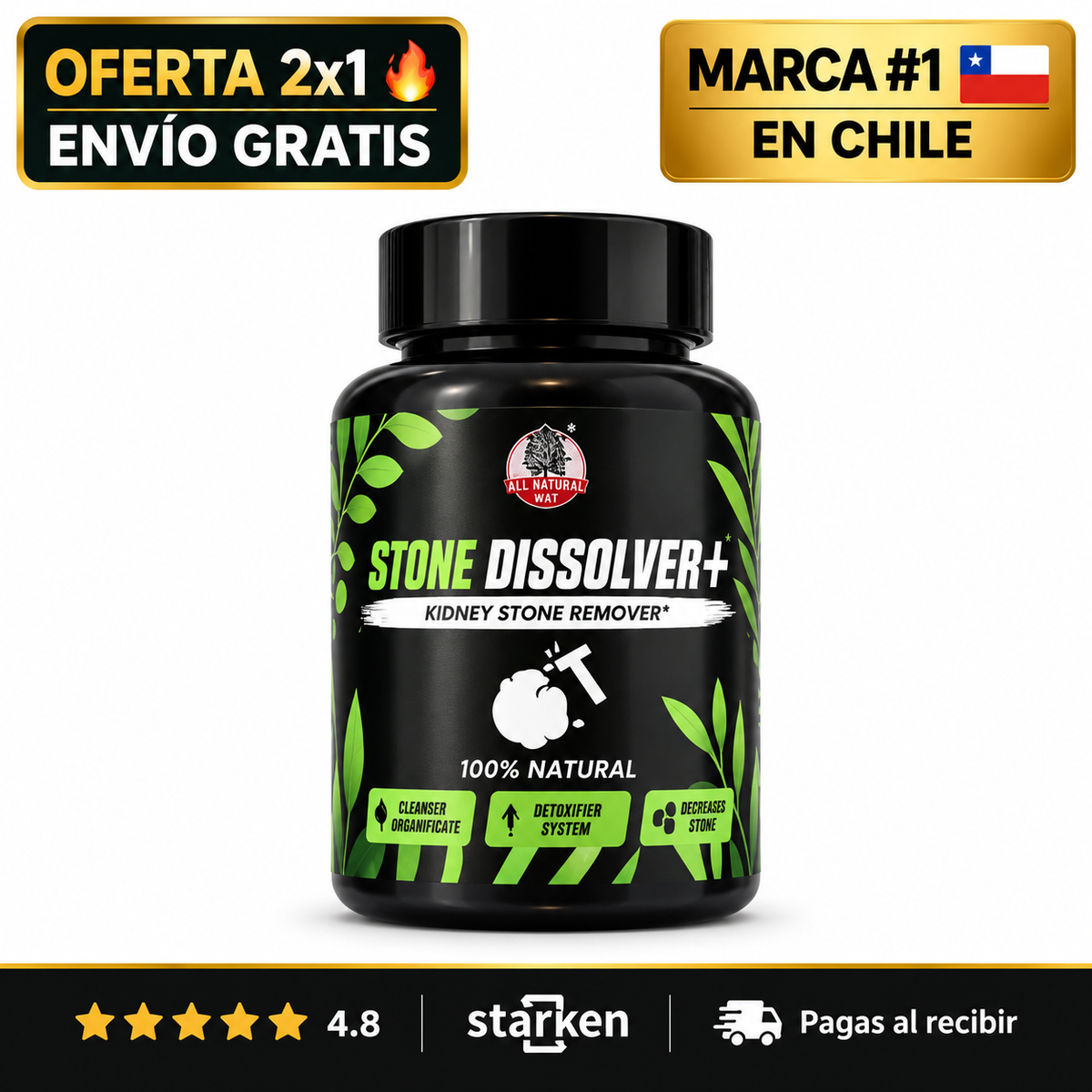 Stone Disolver | Bienestar Renal e Hidratación – 100% Natural